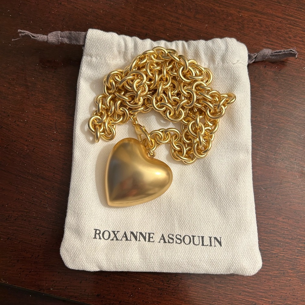Roxanne Assoulin Puffy Heart Necklace
